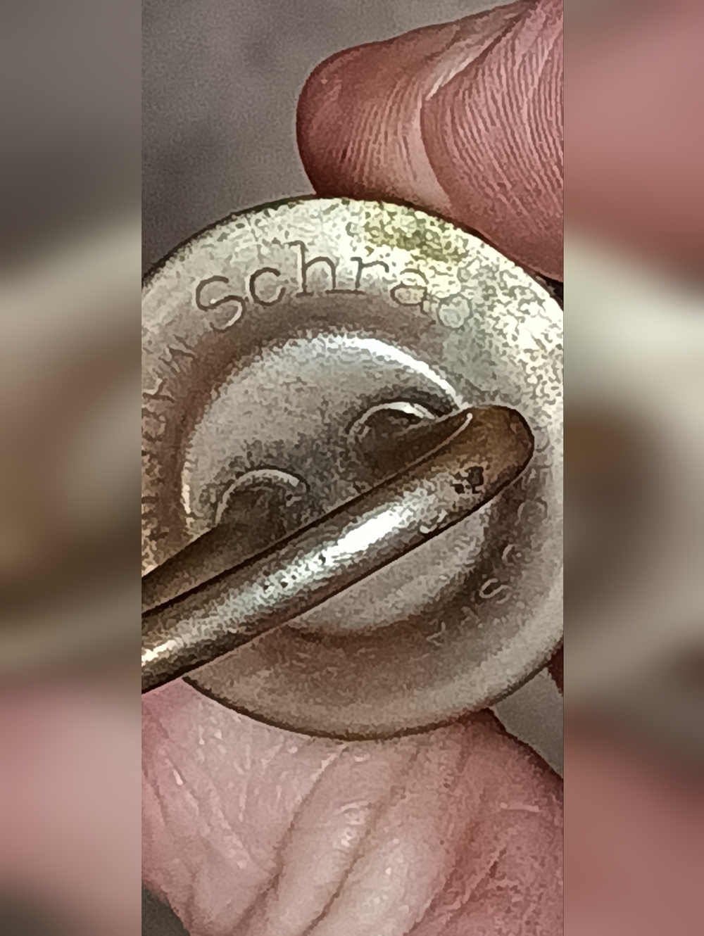 World War 1 Era Vintage-Style Round Metal Flask in Silver - Picture 5 of 16